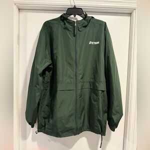 Stetson Dark Green Zip Up Windbreaker/Jacket with Hood